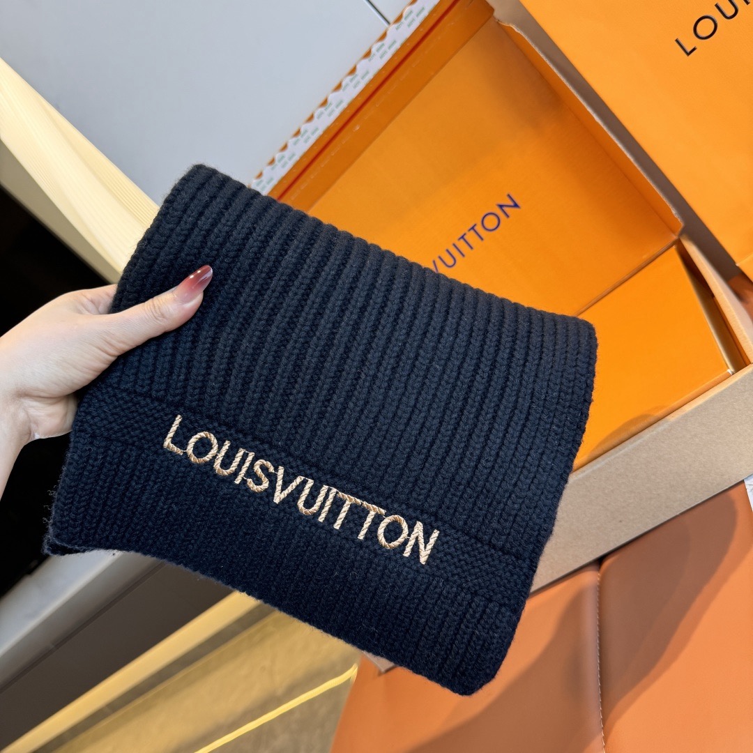 Louis Vuitton 루이비통 로고 울 니트 머플러 2