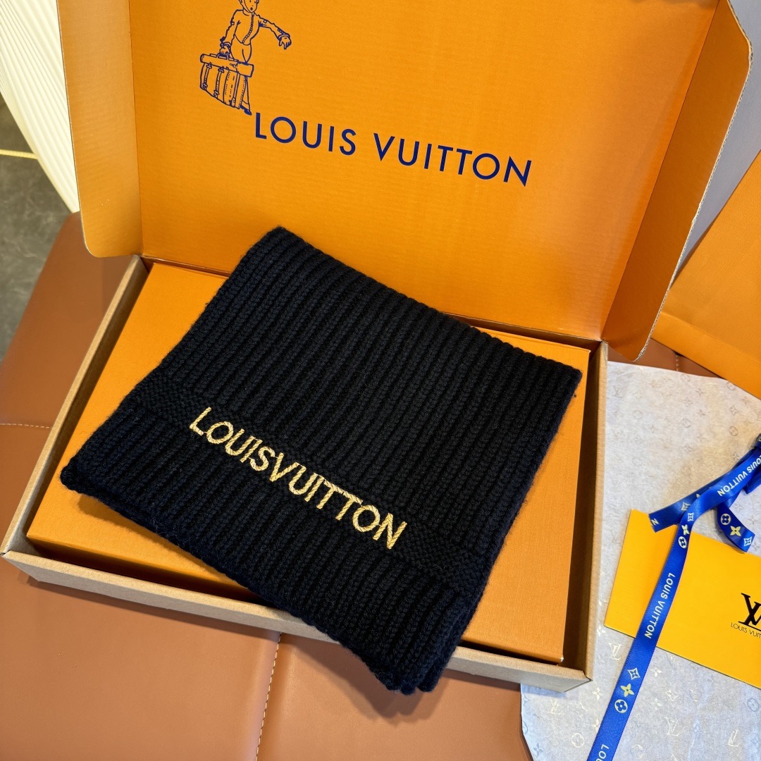 Louis Vuitton 루이비통 로고 울 니트 머플러 4