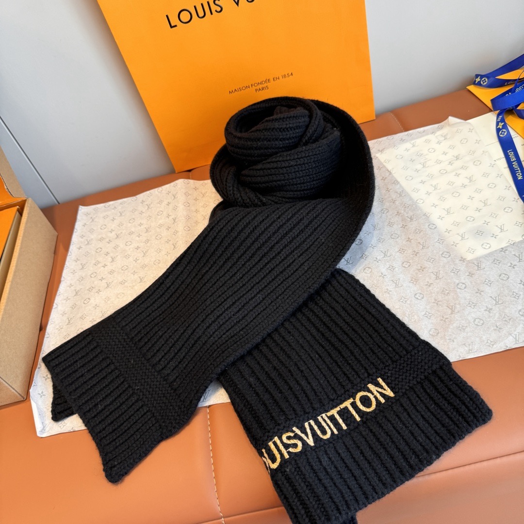 Louis Vuitton 루이비통 로고 울 니트 머플러 6