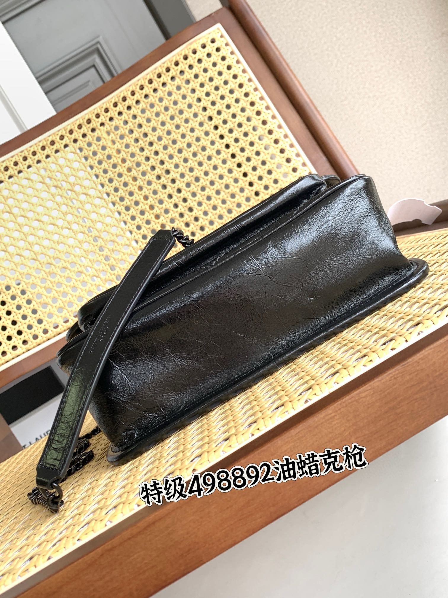 Saint Laurent Niki Baby 니키 베이비 악어가죽 패턴 레더 체인백 13