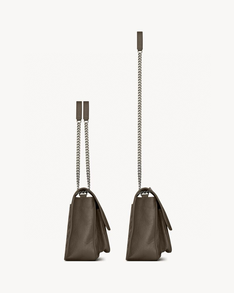 Saint Laurent Niki Baby 니키 베이비 앙고라 엠보 소가죽 체인 숄더백 7