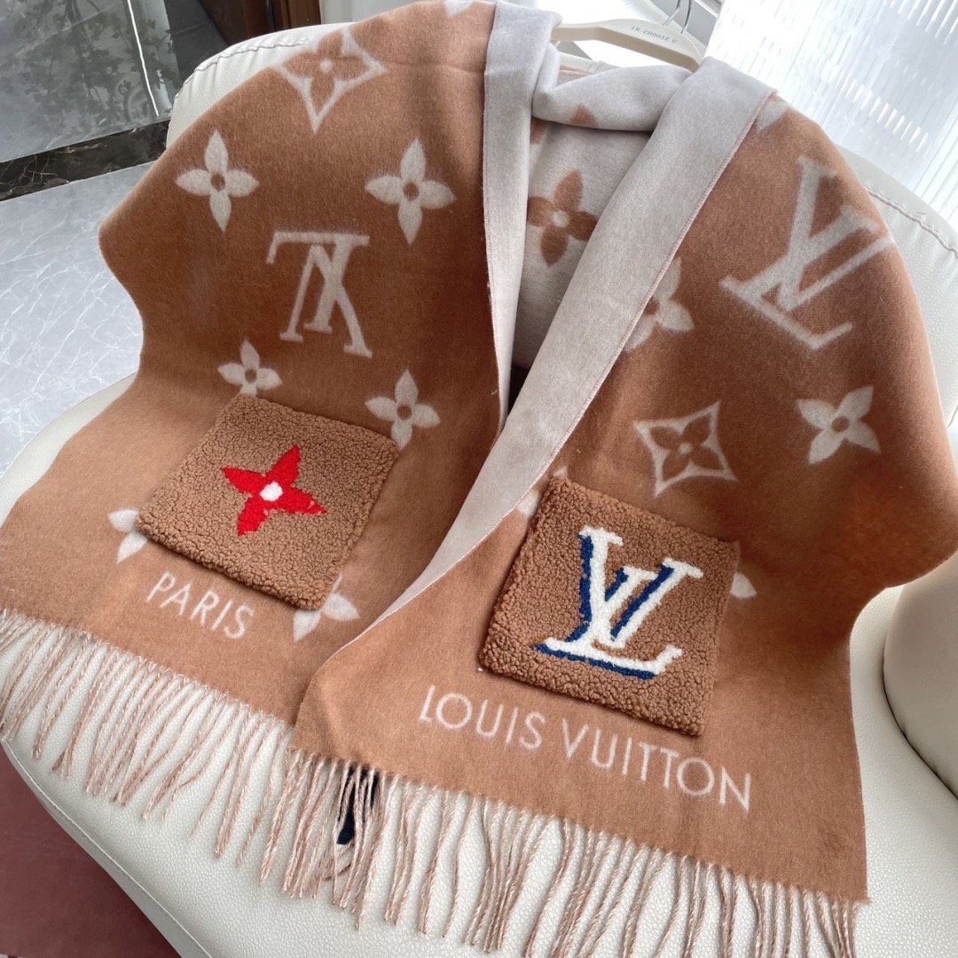Louis Vuitton 루이비통 모노그램 양모 포켓 머플러 13