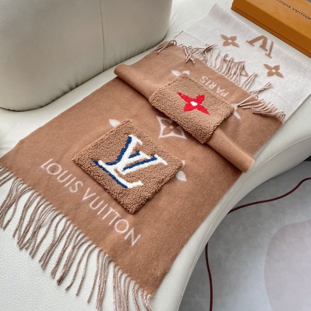 Louis Vuitton 루이비통 모노그램 양모 포켓 머플러 14