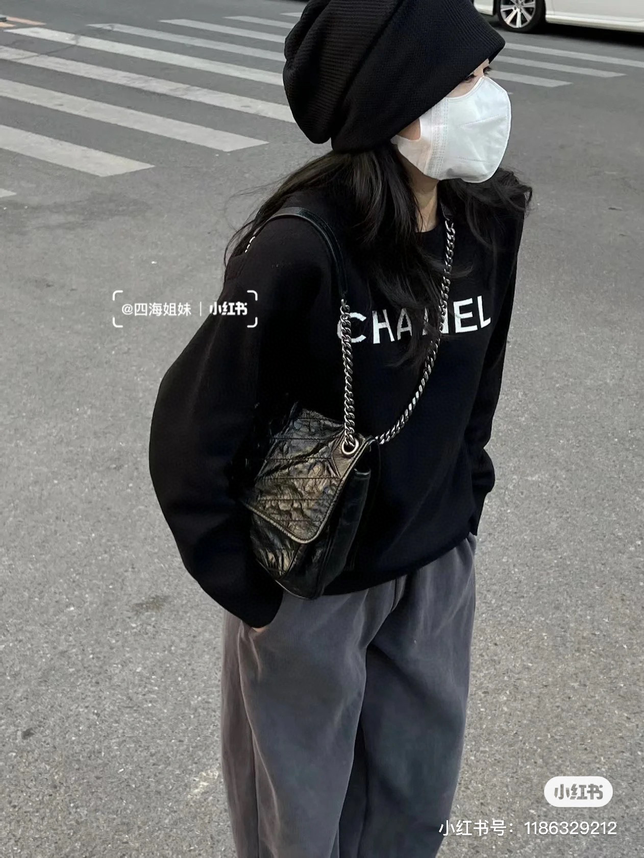 SAINT LAURENT NIKI BABY 블랙 악어엠보 소가죽 체인백 2