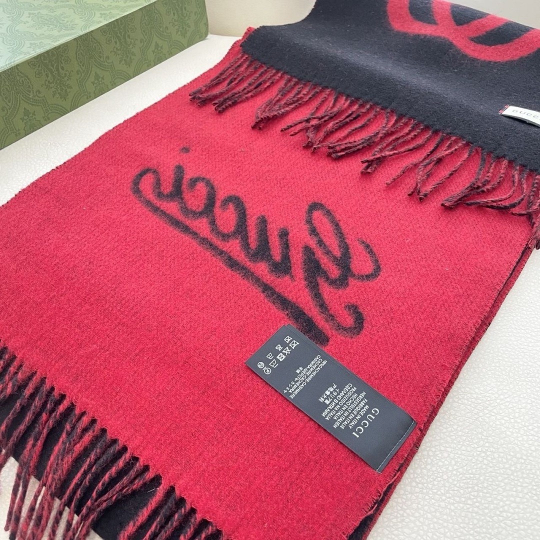 Gucci 구찌 로고 울 머플러 9