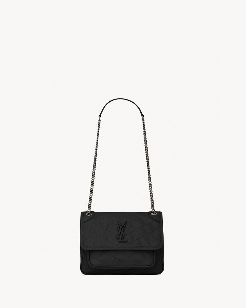 SAINT LAURENT NIKI BABY 블랙 악어엠보 소가죽 체인백 11