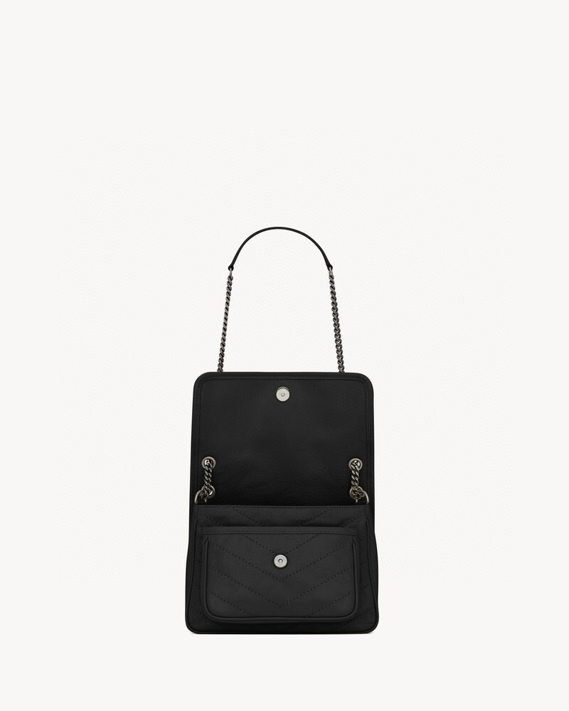 SAINT LAURENT NIKI BABY 블랙 악어엠보 소가죽 체인백 14