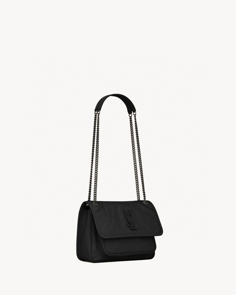 SAINT LAURENT NIKI BABY 블랙 악어엠보 소가죽 체인백 15