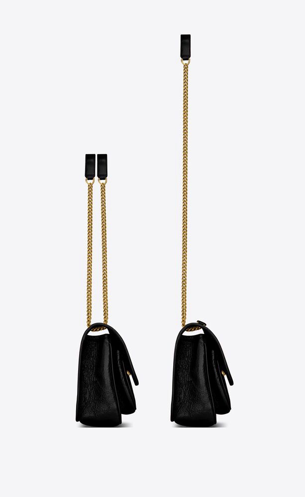 Saint Laurent Niki Baby 니키 베이비 흑어(악어) 압纹 가죽 체인 숄더백 6