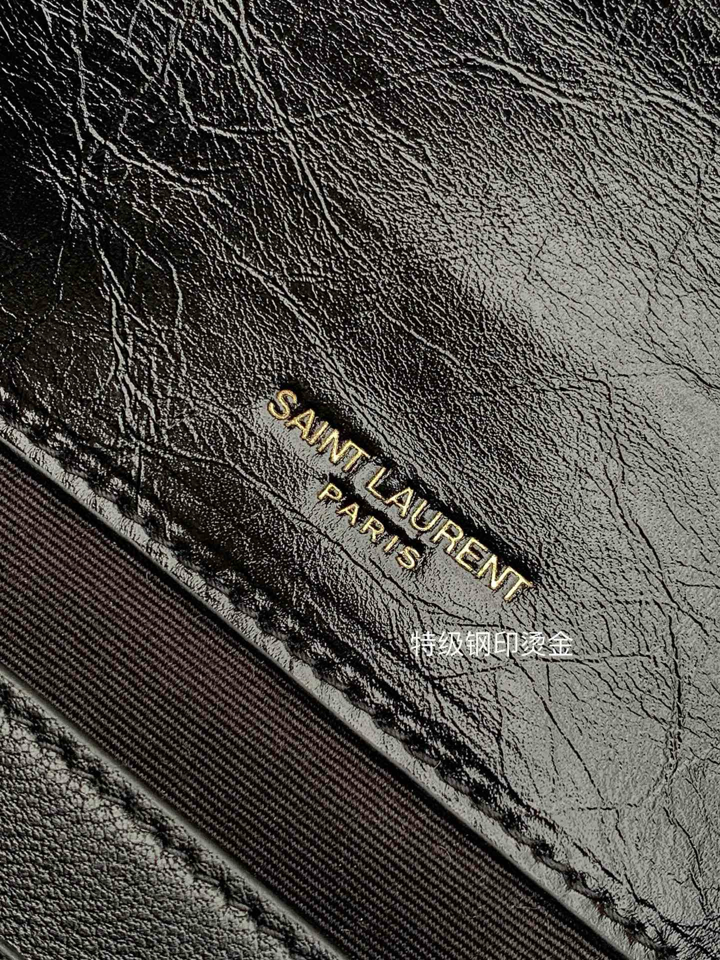 Saint Laurent Niki Baby 니키 베이비 흑어(악어) 압纹 가죽 체인 숄더백 18