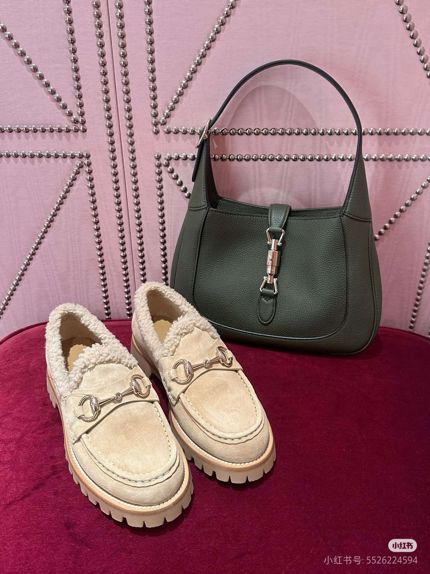 Gucci 구찌 Jackie 1961 스몰 숄더백 올리브 그린 1