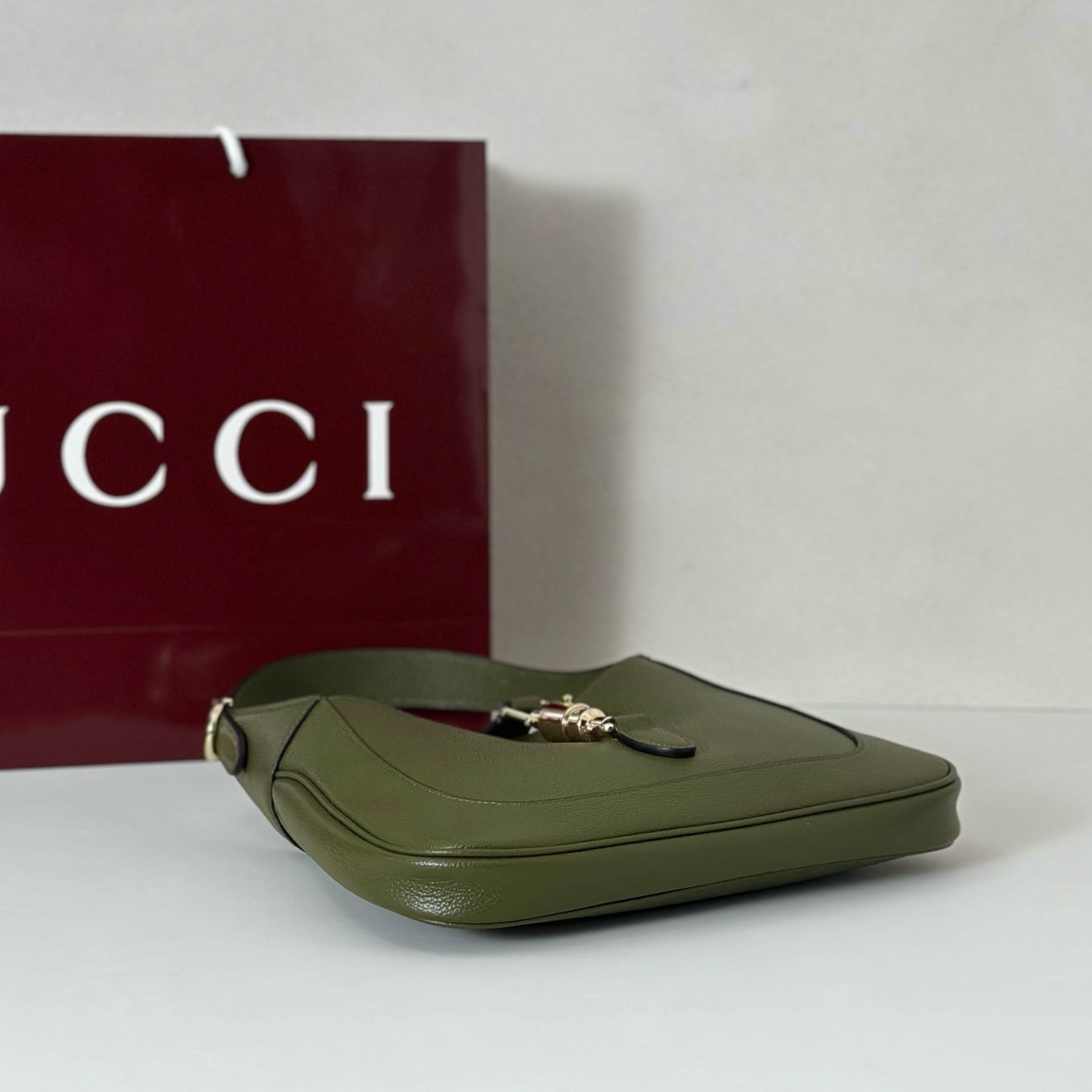 Gucci 구찌 Jackie 1961 스몰 숄더백 올리브 그린 8