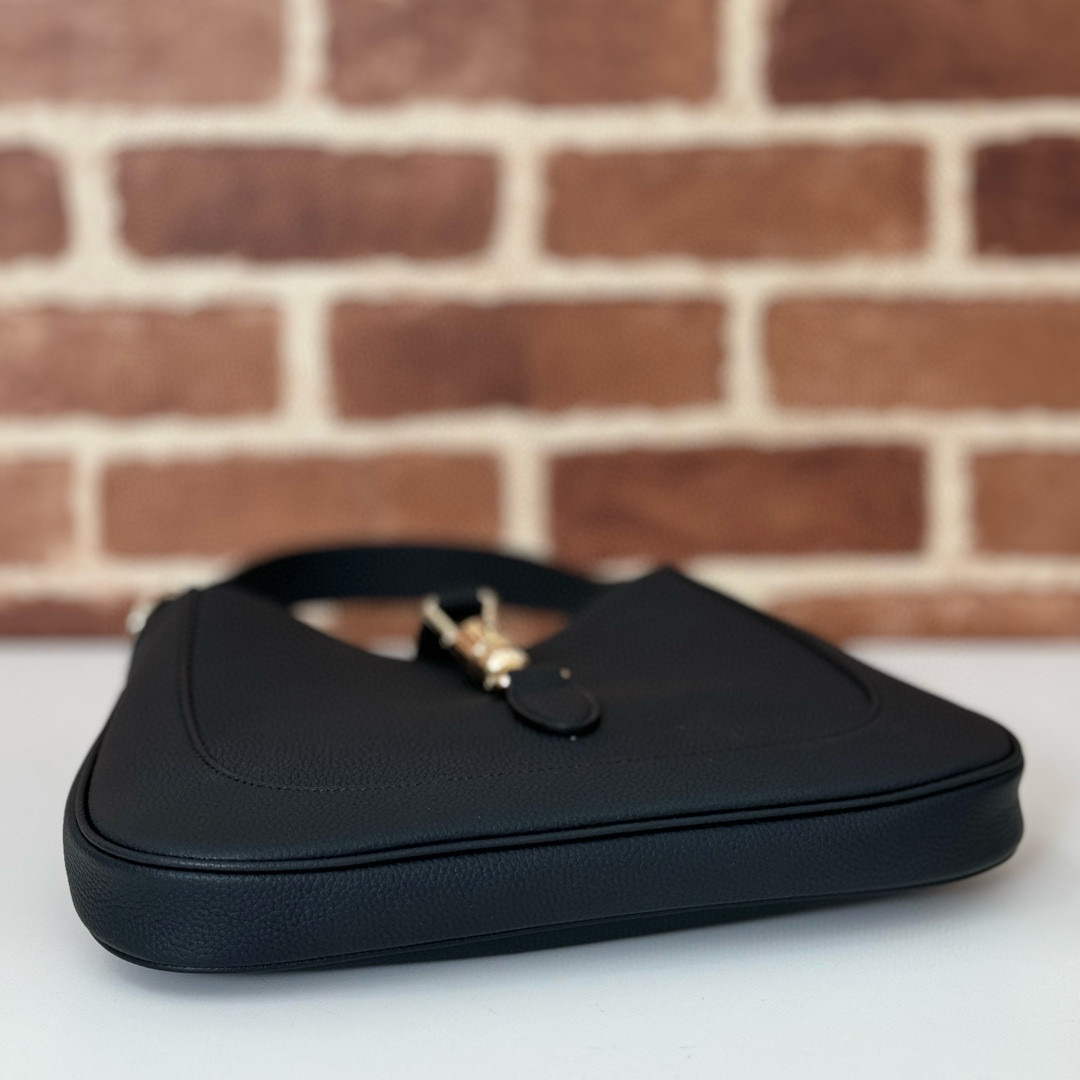 Gucci 구찌 Jackie 1961 스몰 숄더백 블랙 가죽 8