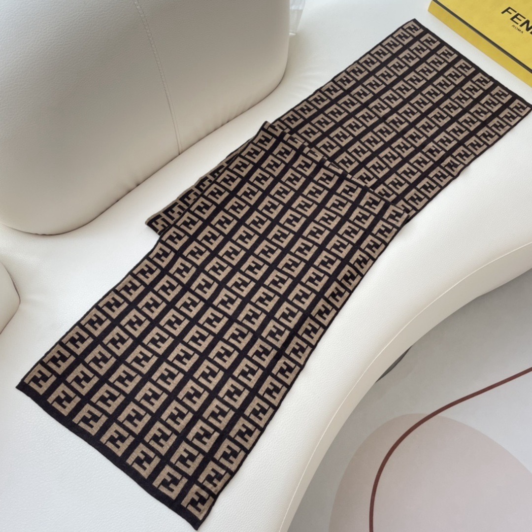 Fendi 펜디 FF 로고 니트 머플러 7