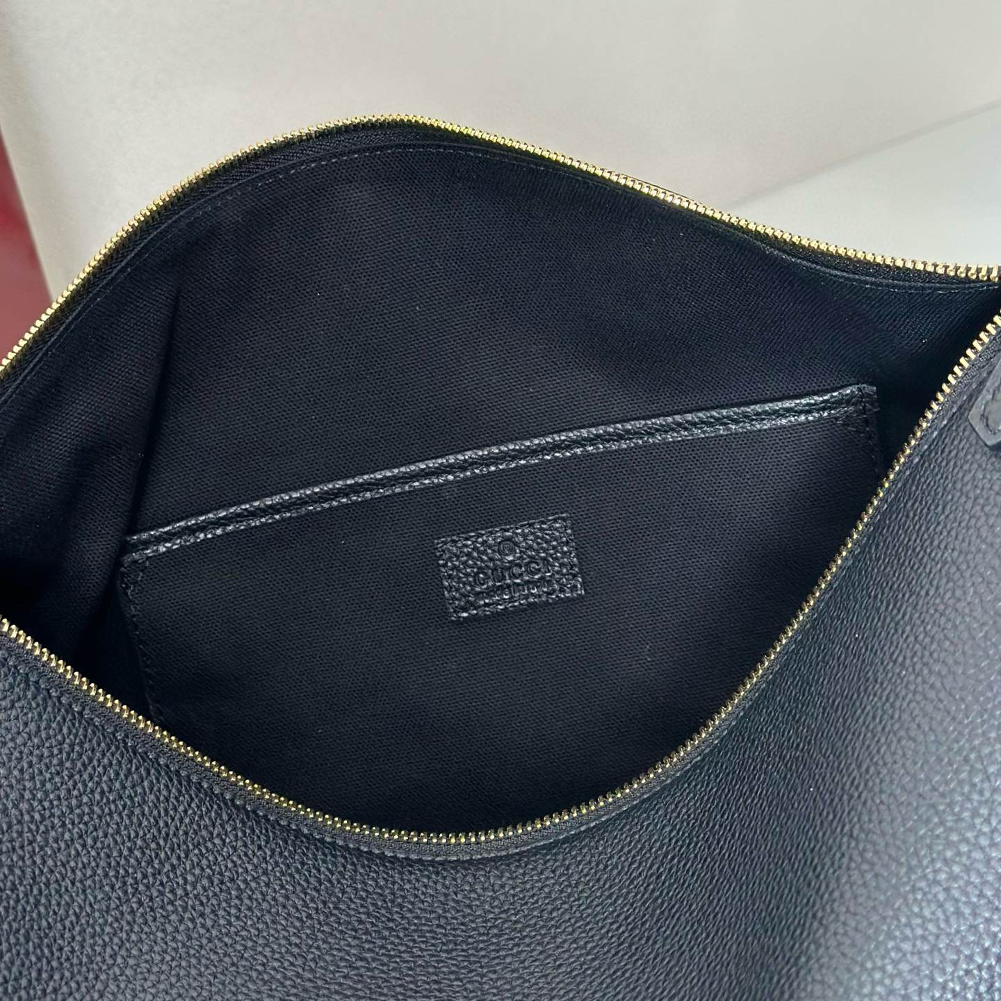 Gucci 구찌 Half Horsebit 블랙 레더 대형 숄더백 14