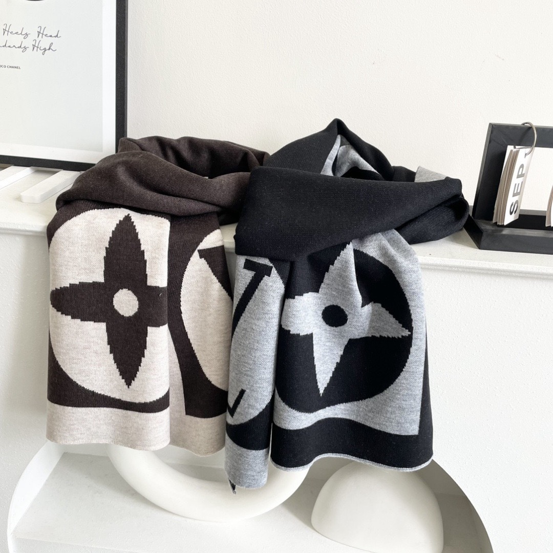 Louis Vuitton 루이비통 모노그램 양면 머플러 4