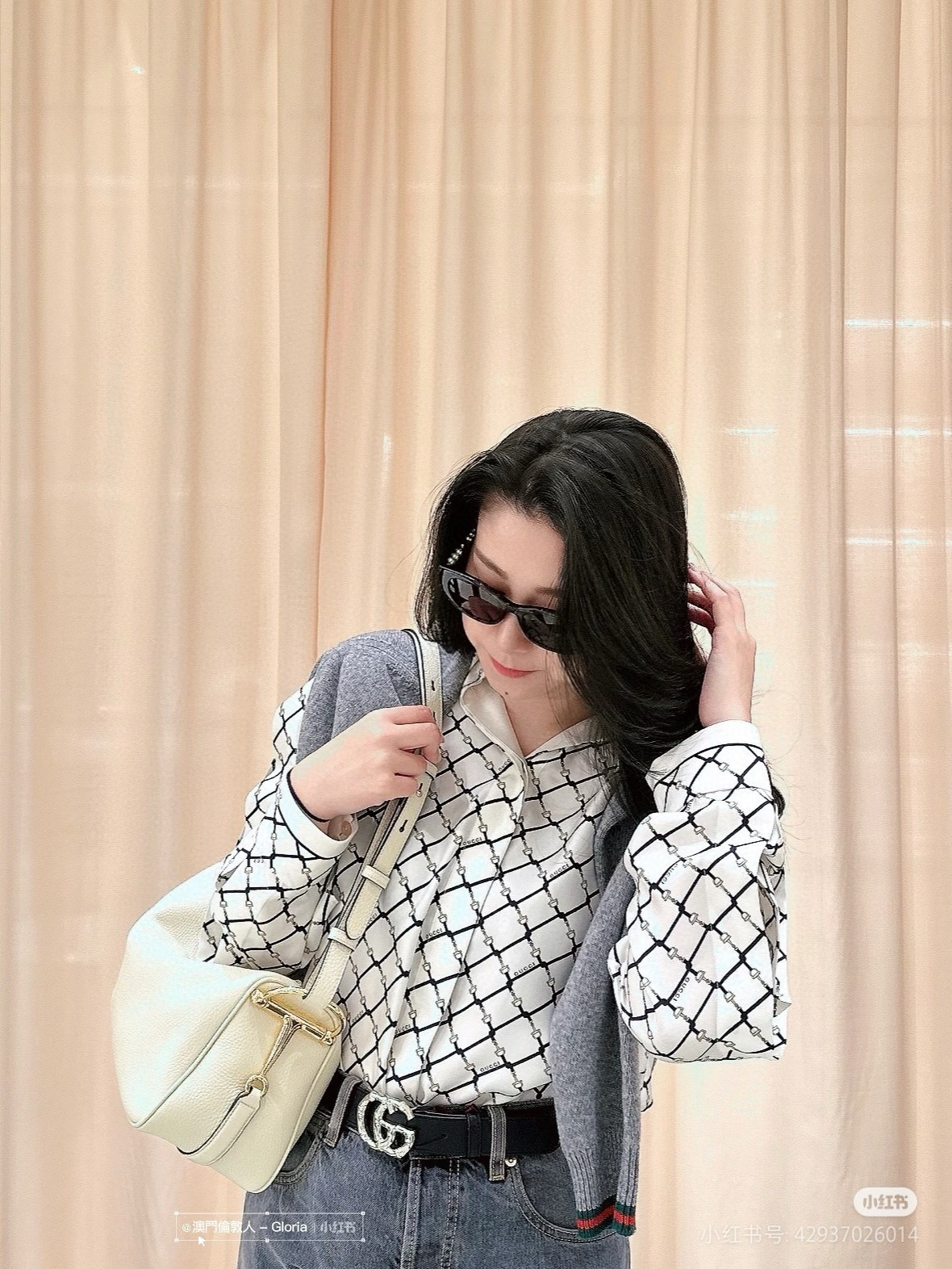 Gucci 구찌 Half Horsebit 대형 숄더백 4