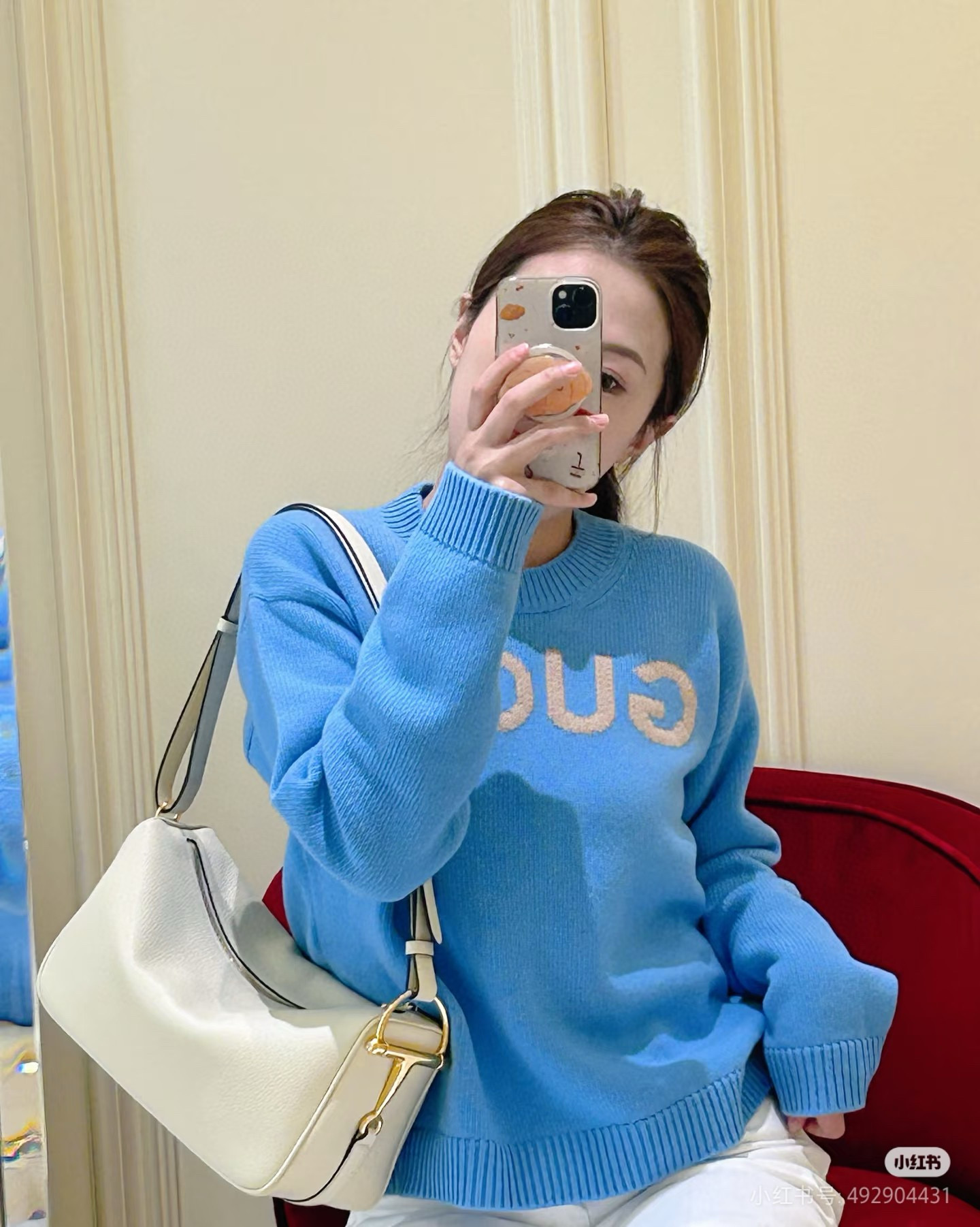 Gucci 구찌 Half Horsebit 대형 숄더백 5