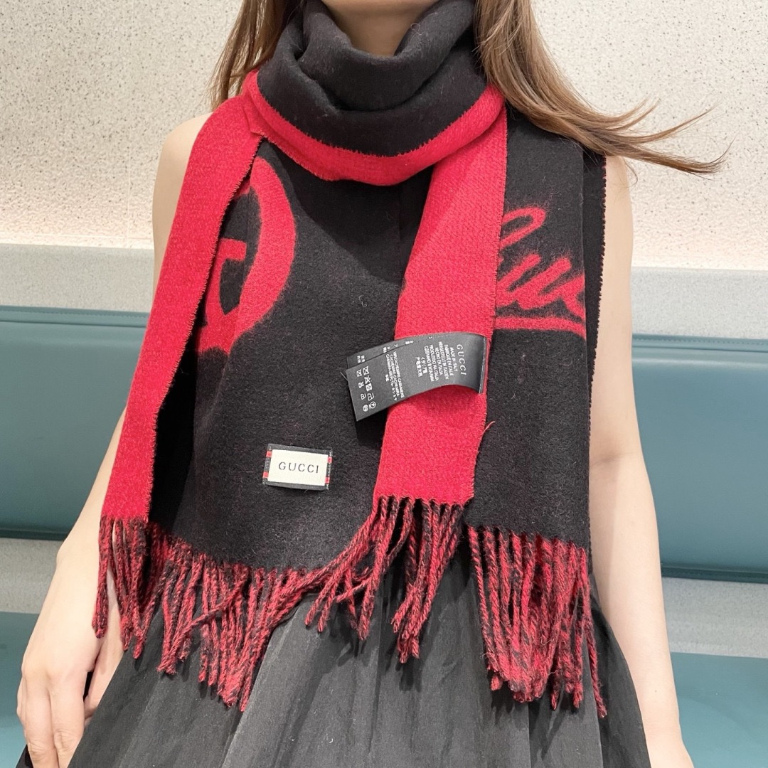 Gucci 구찌 GG 로고 울 머플러 2