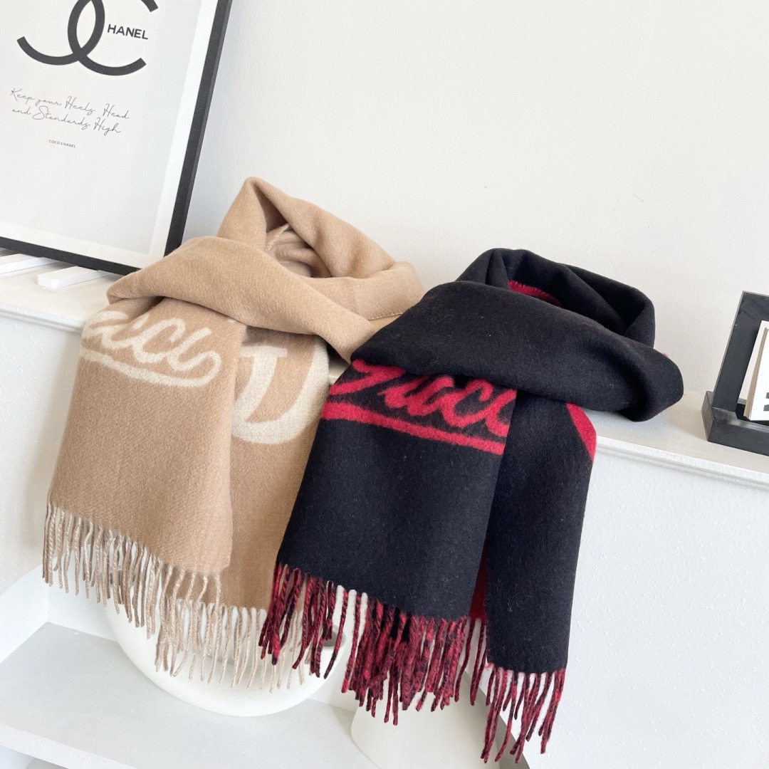 Gucci 구찌 GG 로고 울 머플러 4