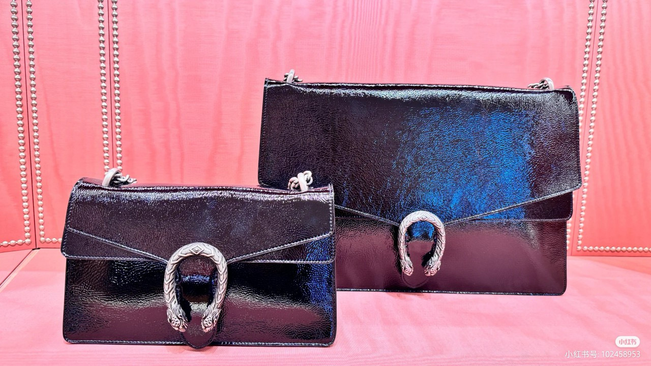 Gucci 구찌 Dionysus 디오니서스 블랙 페이턴트 체인 숄더백 9