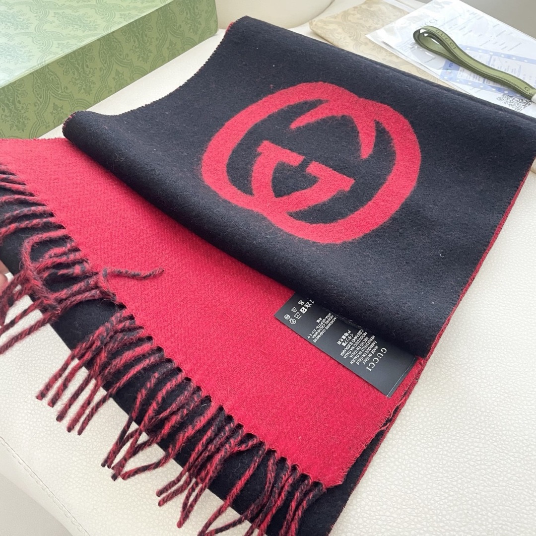 Gucci 구찌 GG 로고 울 머플러 6