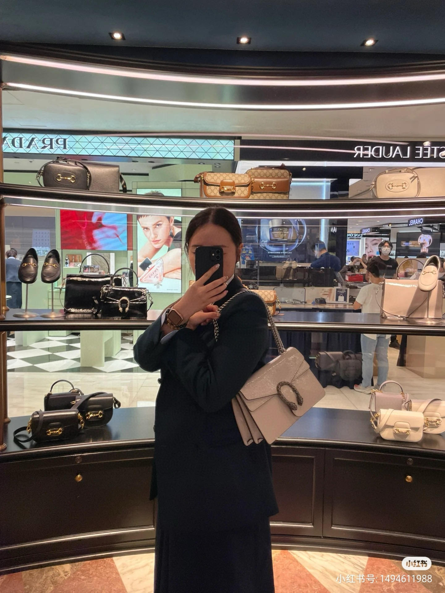 Gucci 구찌 Dionysus 디오니서스 래커 레더 체인 숄더백 3