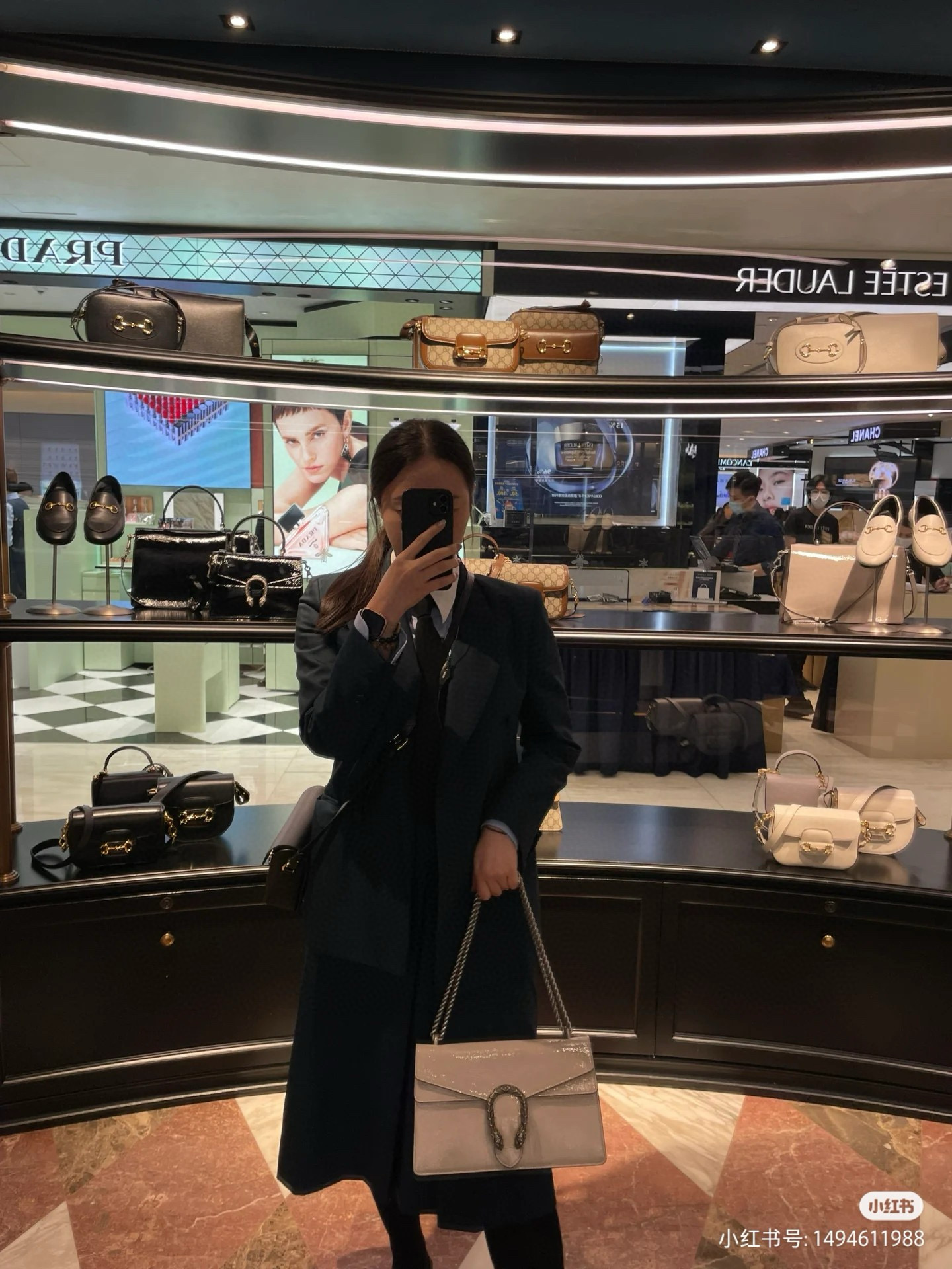 Gucci 구찌 Dionysus 디오니서스 래커 레더 체인 숄더백 4