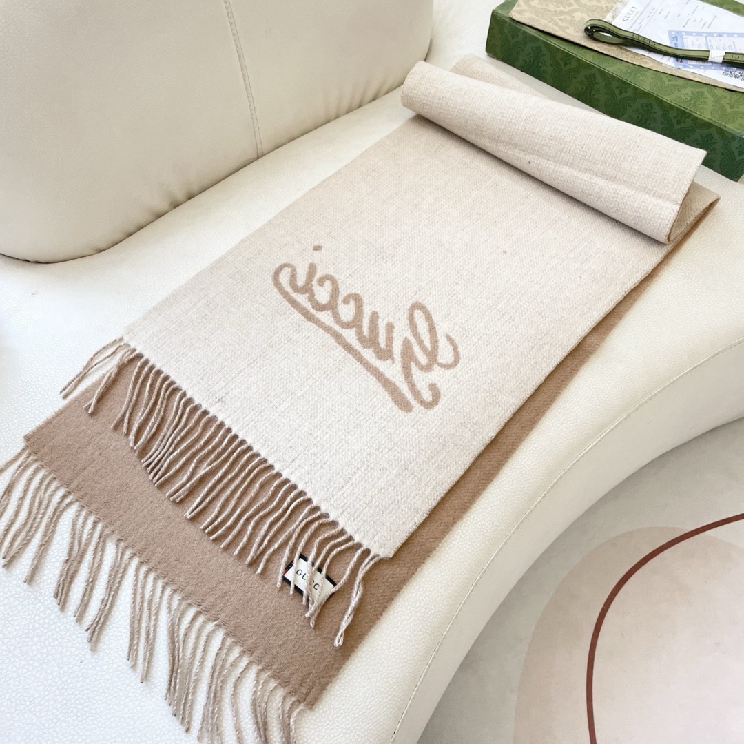 Gucci 구찌 GG 로고 울 머플러 7