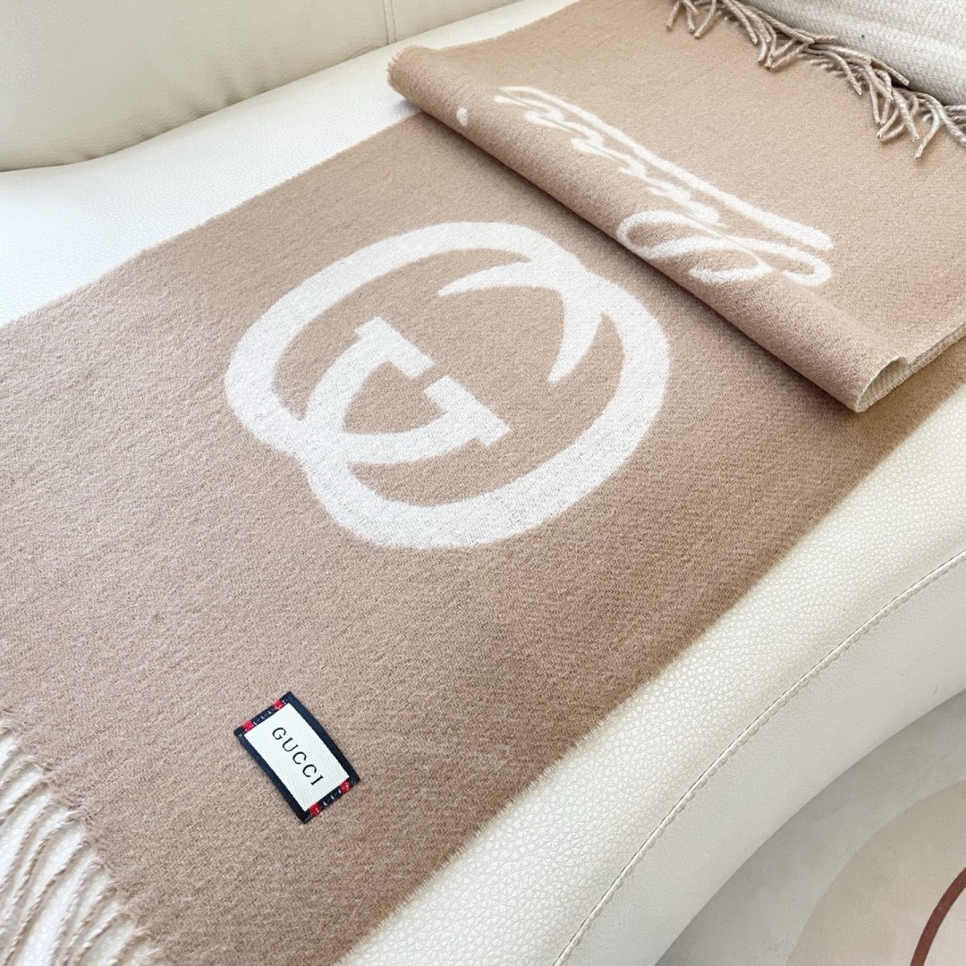 Gucci 구찌 GG 로고 울 머플러 8