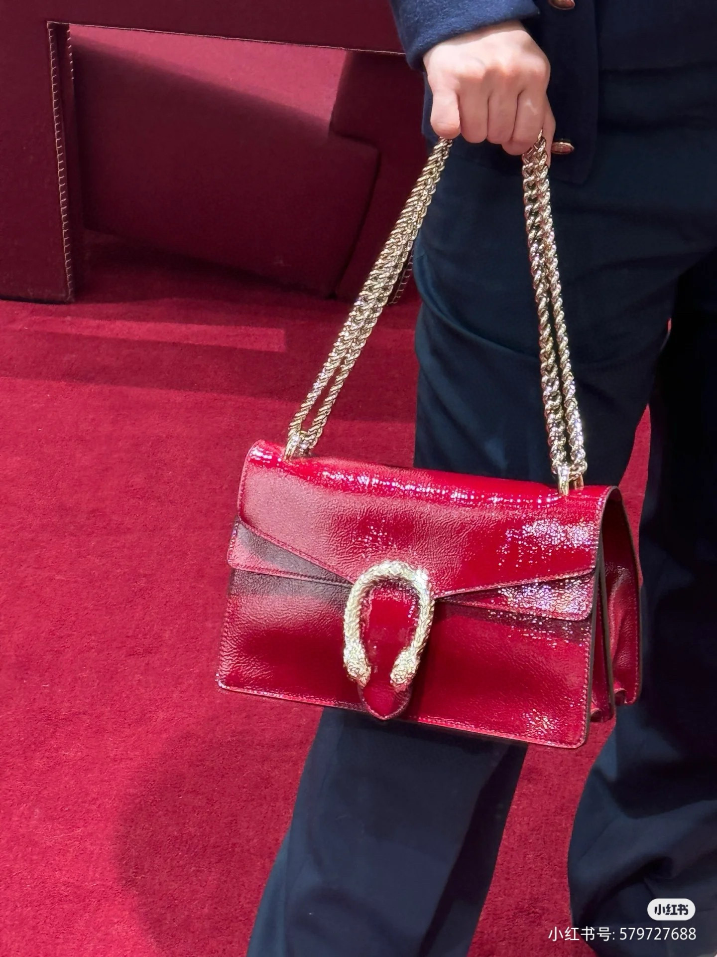 Gucci 구찌 Dionysus 디오니서스 버건디 래커드 레더 체인 숄더백 2