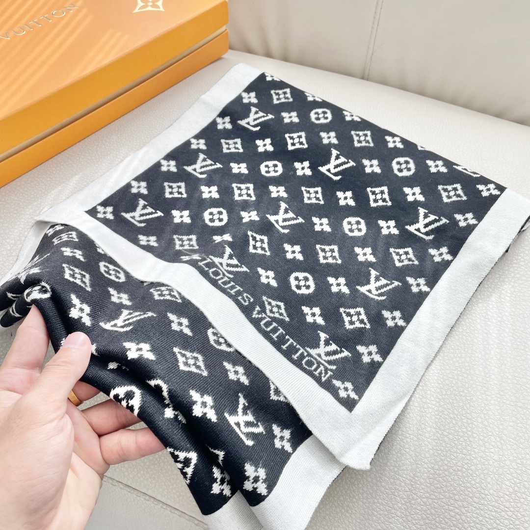 Louis Vuitton 루이비통 모노그램 울 머플러 6