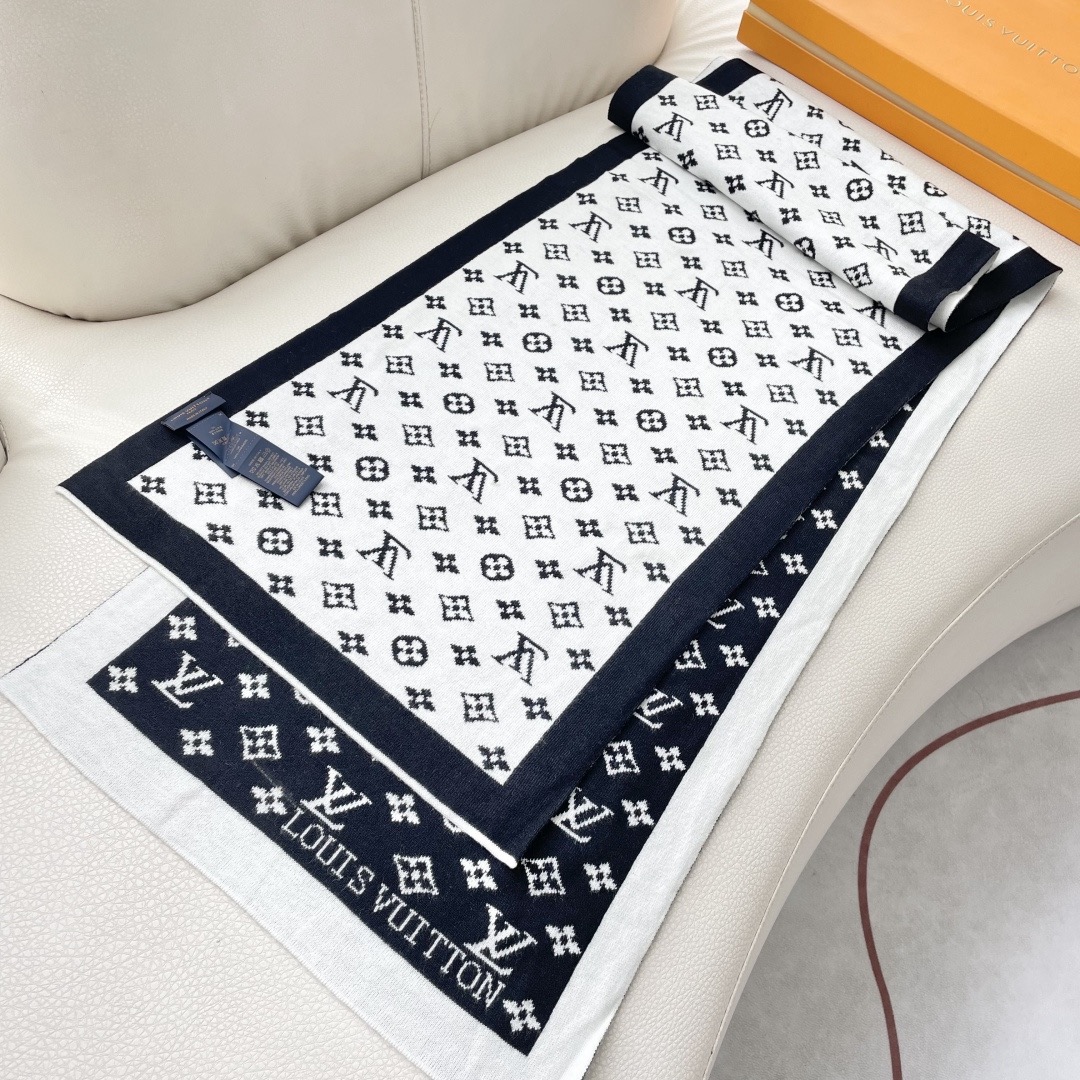 Louis Vuitton 루이비통 모노그램 울 머플러 8