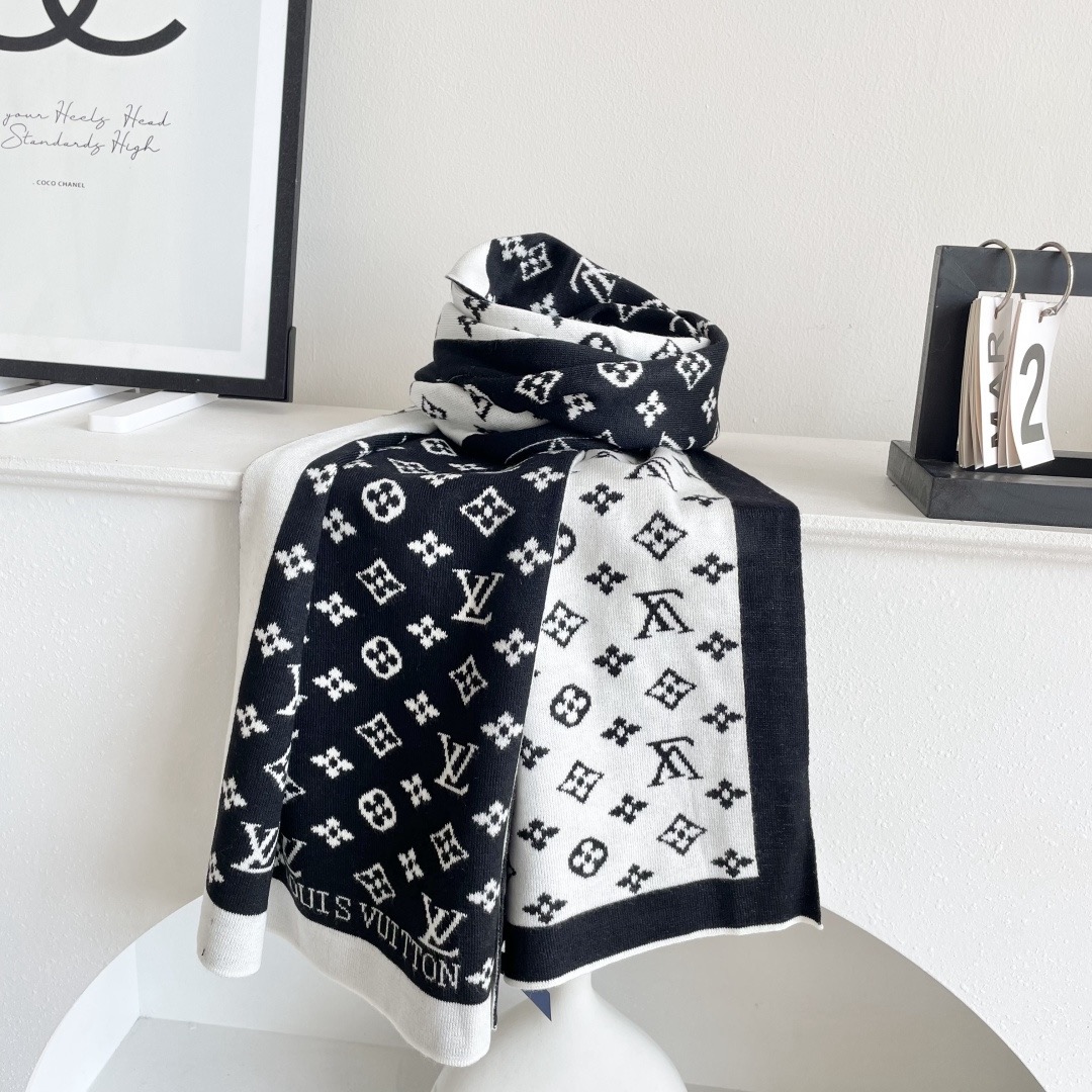 Louis Vuitton 루이비통 모노그램 울 머플러 9