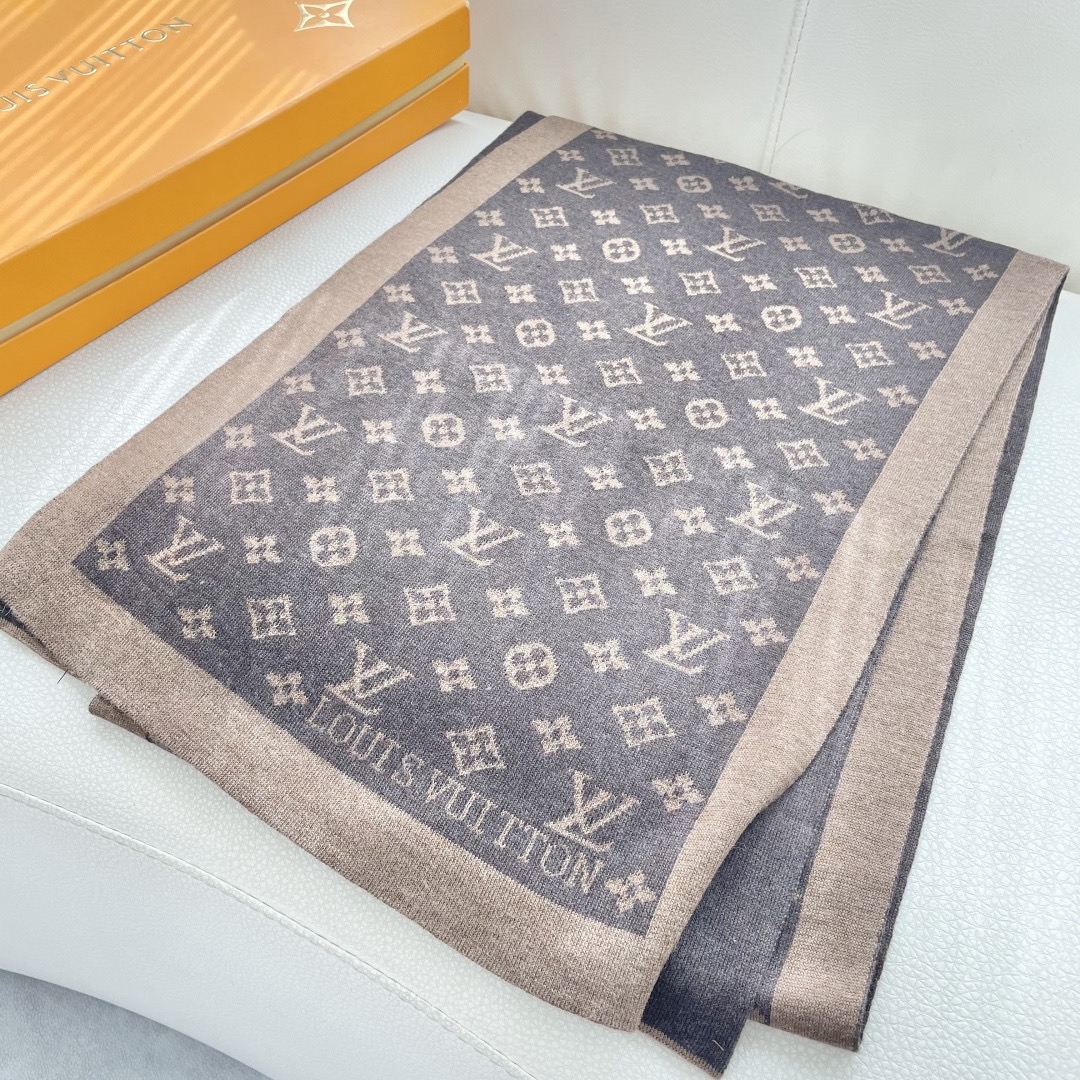 Louis Vuitton 루이비통 모노그램 울 머플러 4