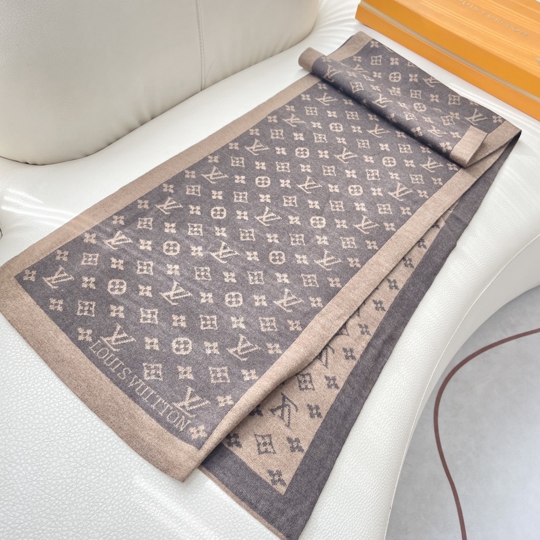 Louis Vuitton 루이비통 모노그램 울 머플러 6