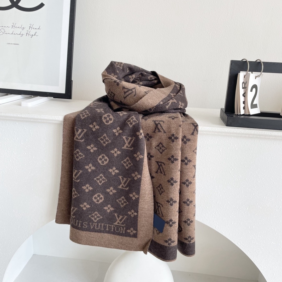 Louis Vuitton 루이비통 모노그램 울 머플러 8