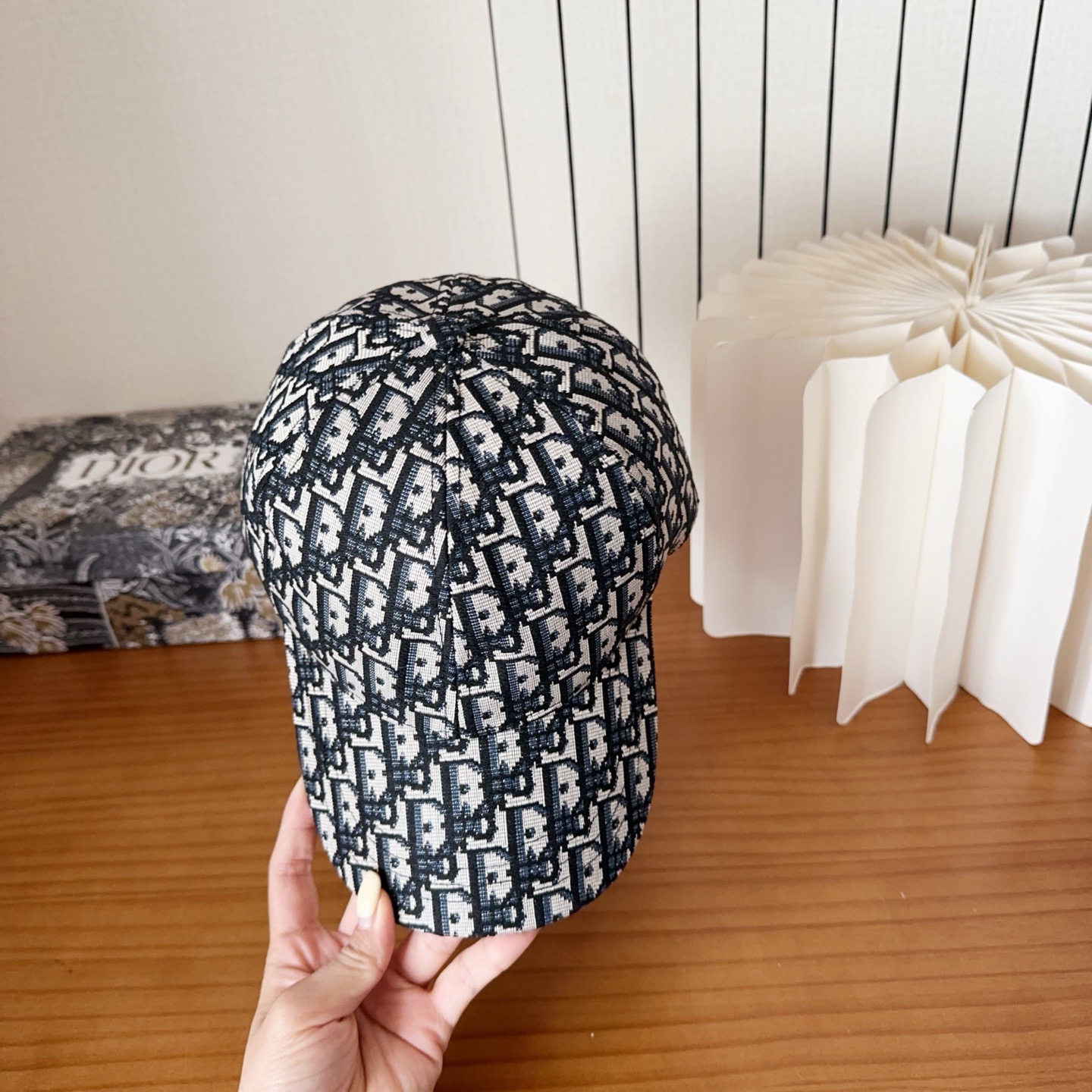 DIOR 디올 오블리크 자수 로고 볼캡 5