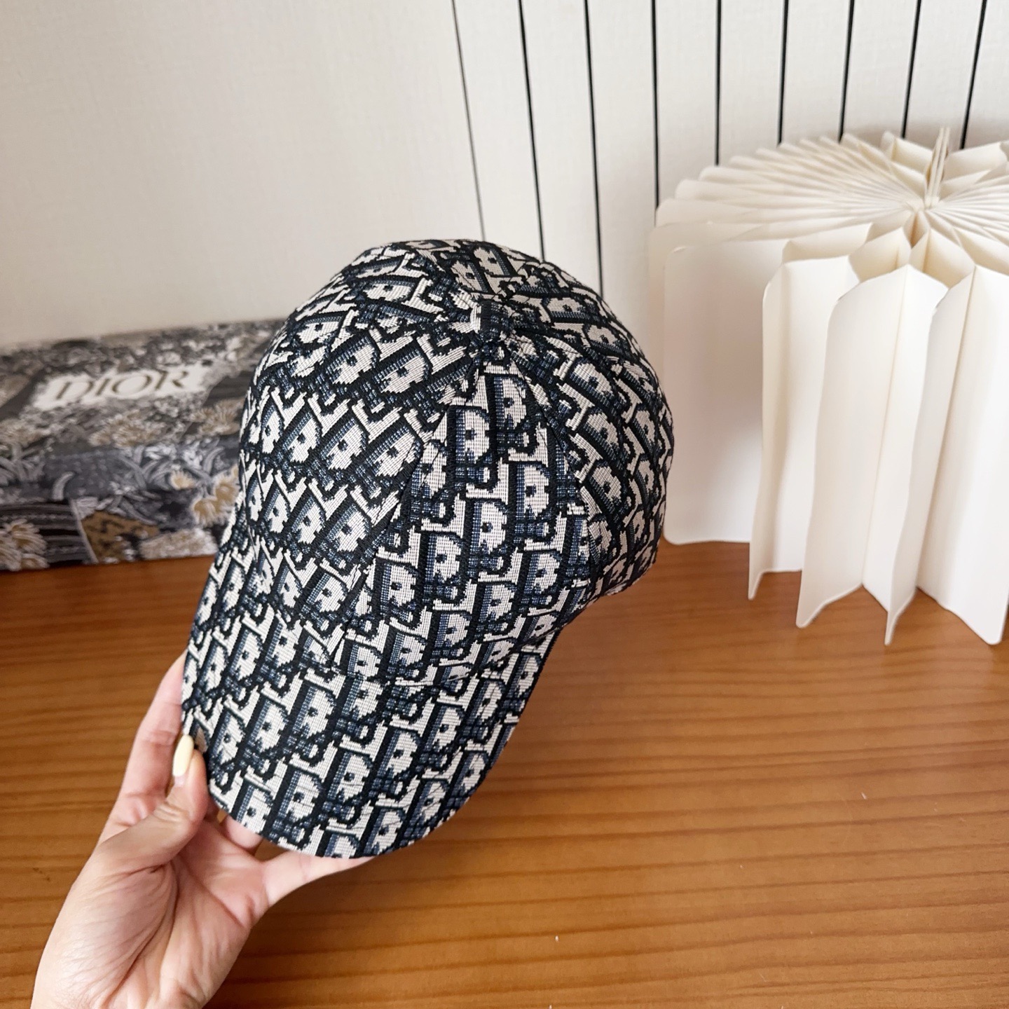 DIOR 디올 오블리크 자수 로고 볼캡 6