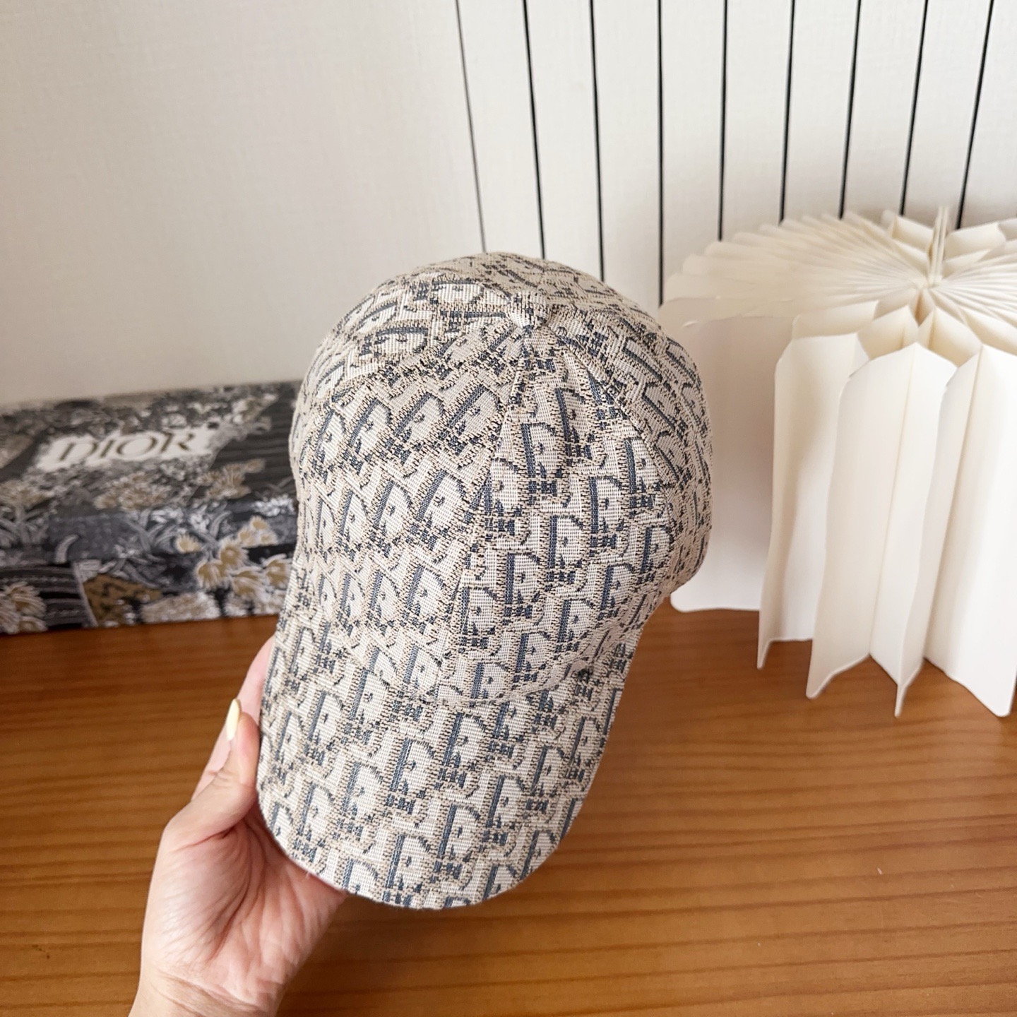 DIOR 디올 오블리크 자수 로고 볼캡 5
