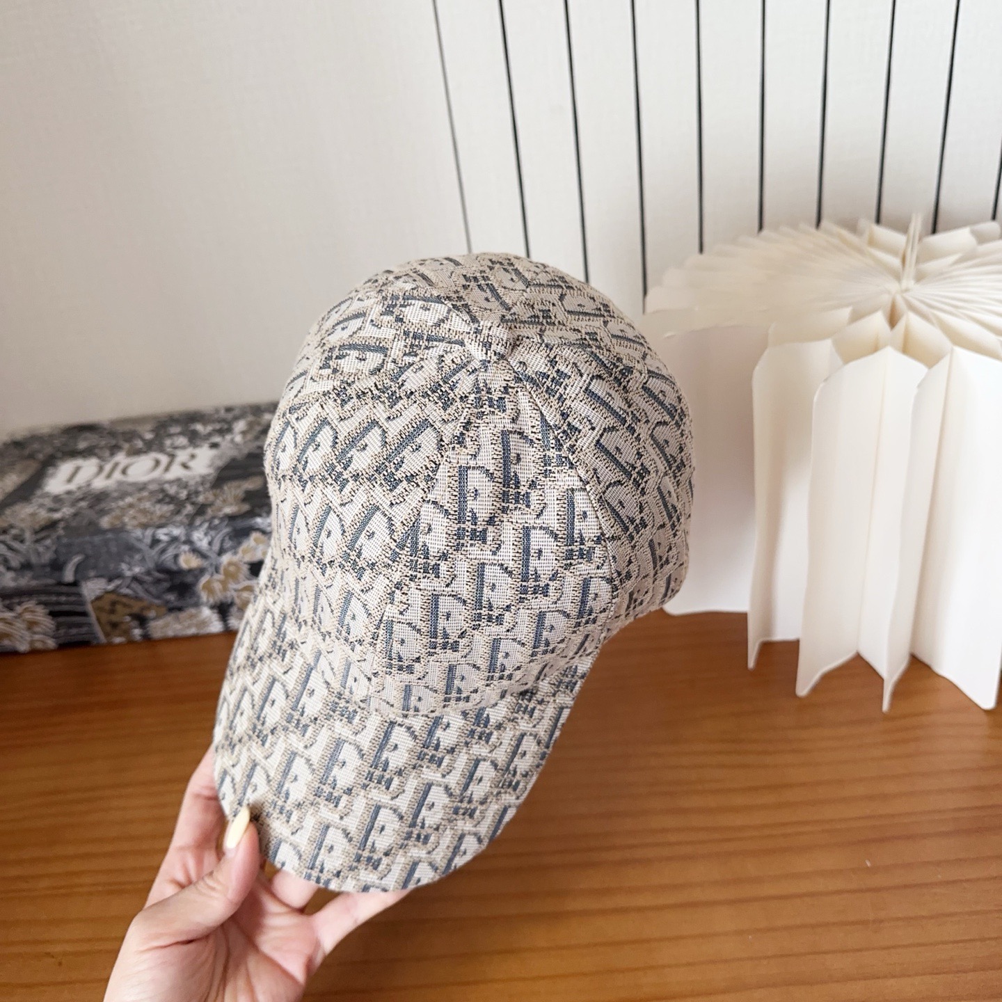 DIOR 디올 오블리크 자수 로고 볼캡 6