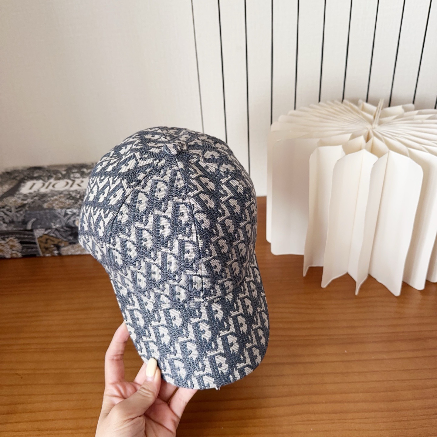 DIOR 디올 오블리크 자수 로고 볼캡 4