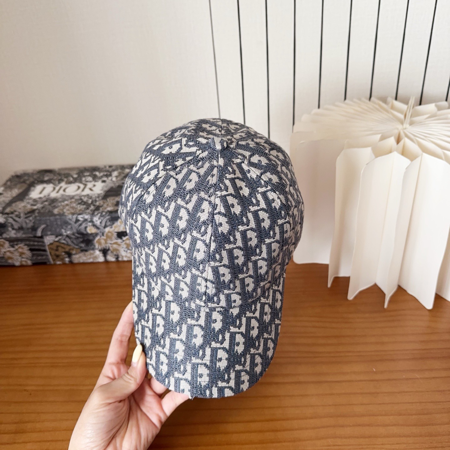 DIOR 디올 오블리크 자수 로고 볼캡 5
