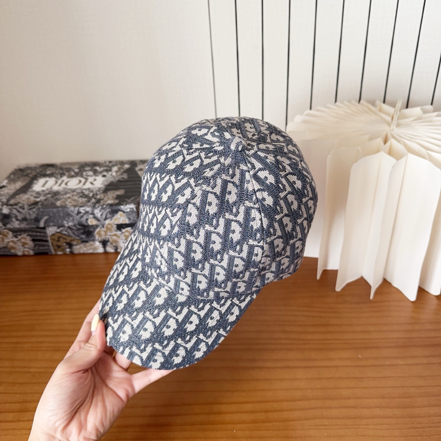 DIOR 디올 오블리크 자수 로고 볼캡 6