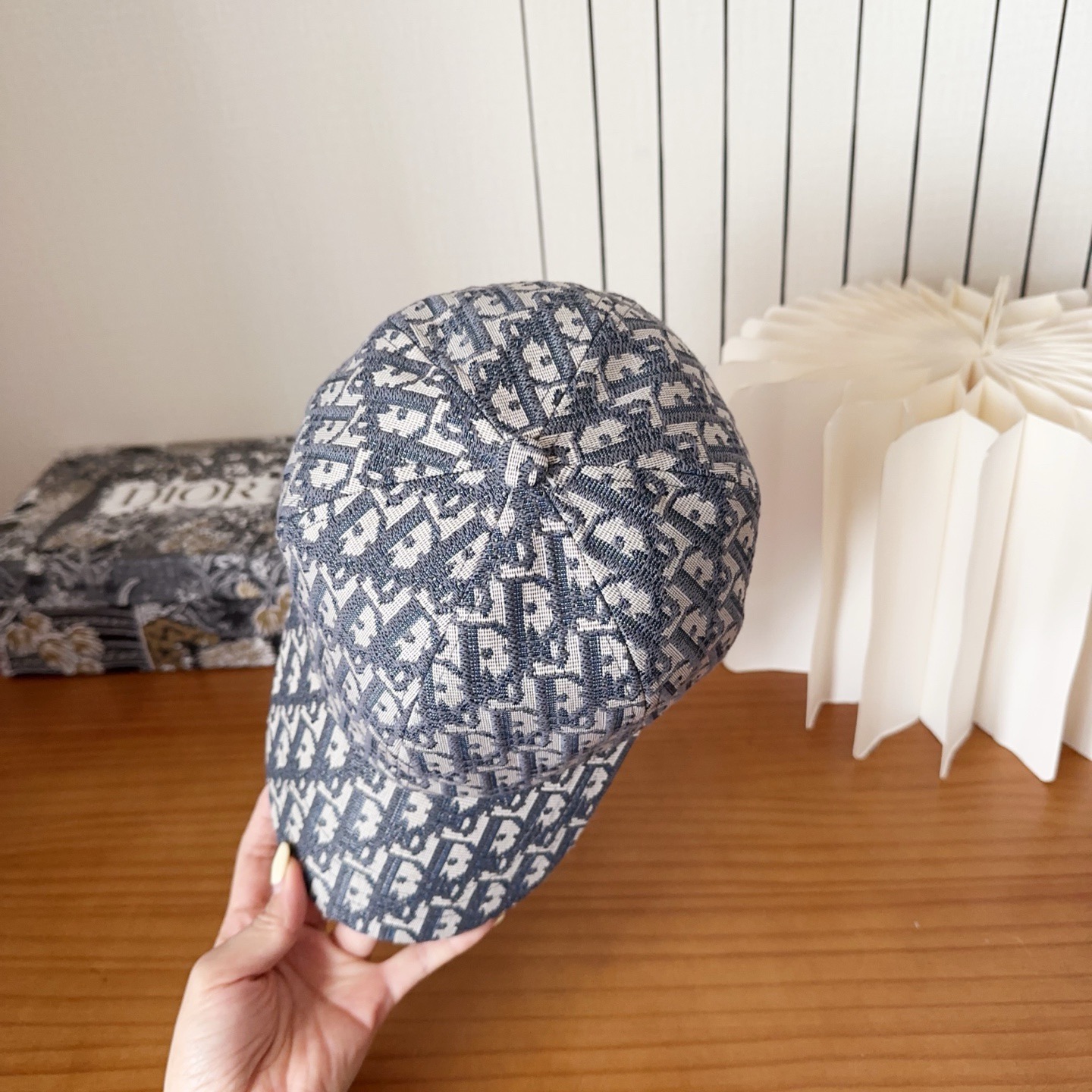 DIOR 디올 오블리크 자수 로고 볼캡 7