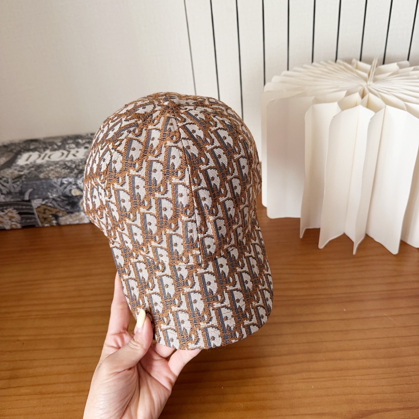 DIOR 디올 오블리크 자수 로고 볼캡 4