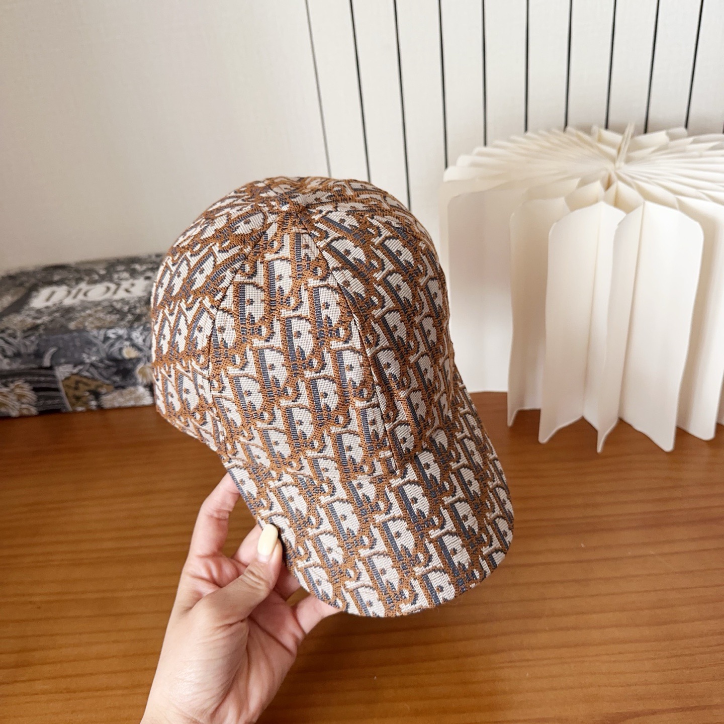 DIOR 디올 오블리크 자수 로고 볼캡 5