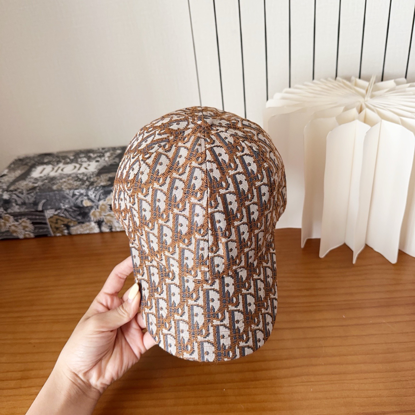 DIOR 디올 오블리크 자수 로고 볼캡 6