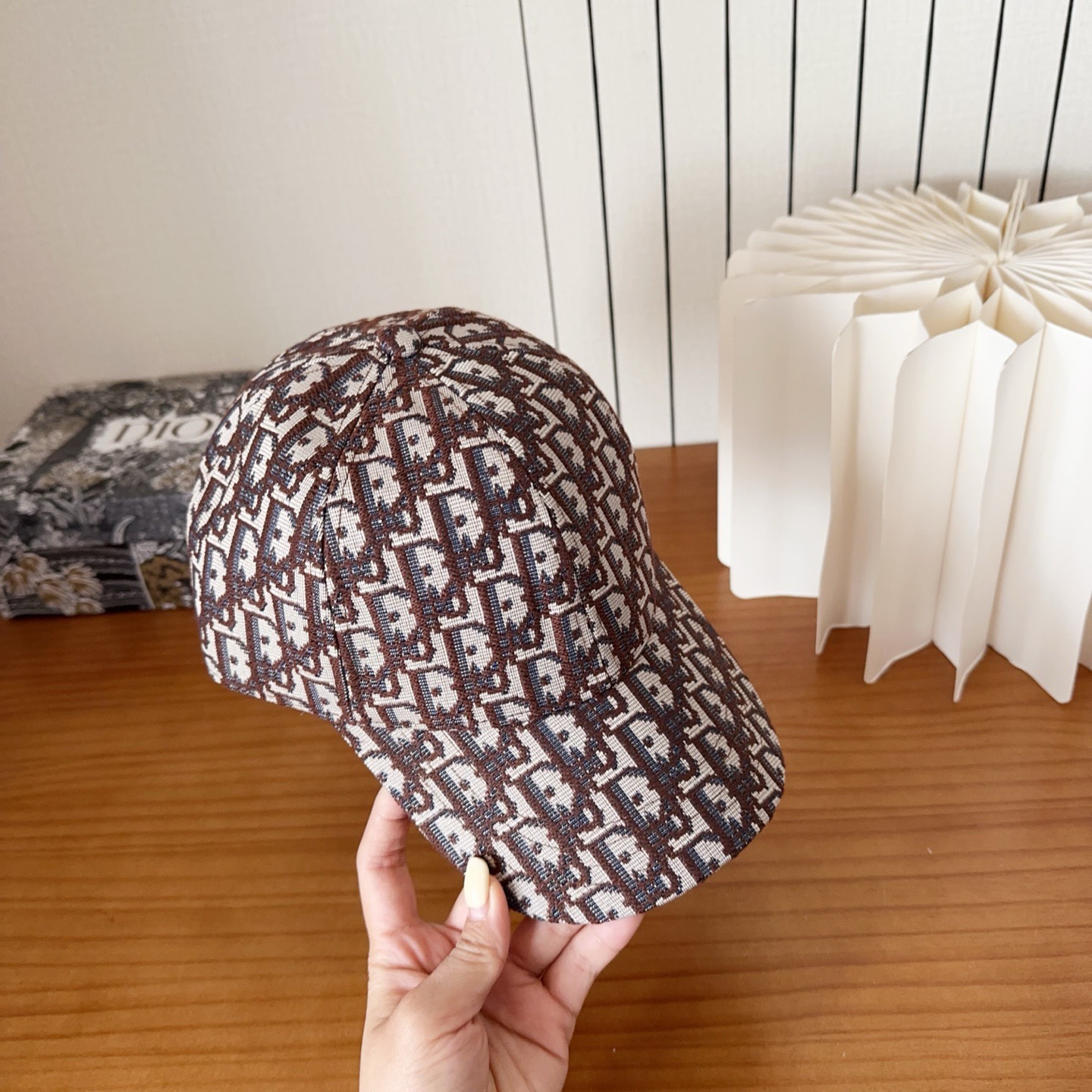 DIOR 디올 오블리크 자수 로고 볼캡 5