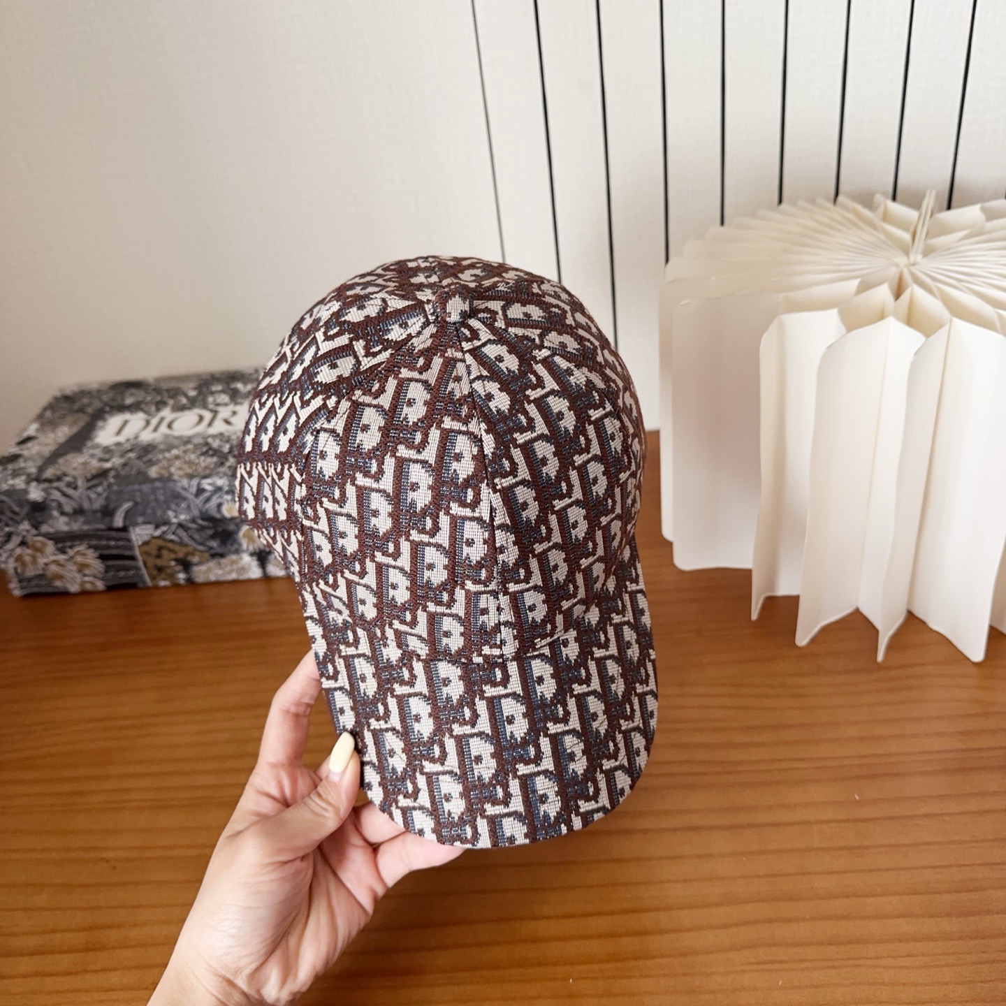 DIOR 디올 오블리크 자수 로고 볼캡 6